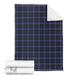 Scottish Hunter Modern Clan Tartan Blanket Tartan Plaid Sherpa Blanket Scottish Plaid Tartan Plaid - ScotsTee - scotstee.com