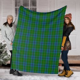 Scottish Johnstone-Johnston Clan Tartan Blanket Tartan Plaid Sherpa Blanket Scottish Plaid Tartan Plaid - ScotsTee - scotstee.com