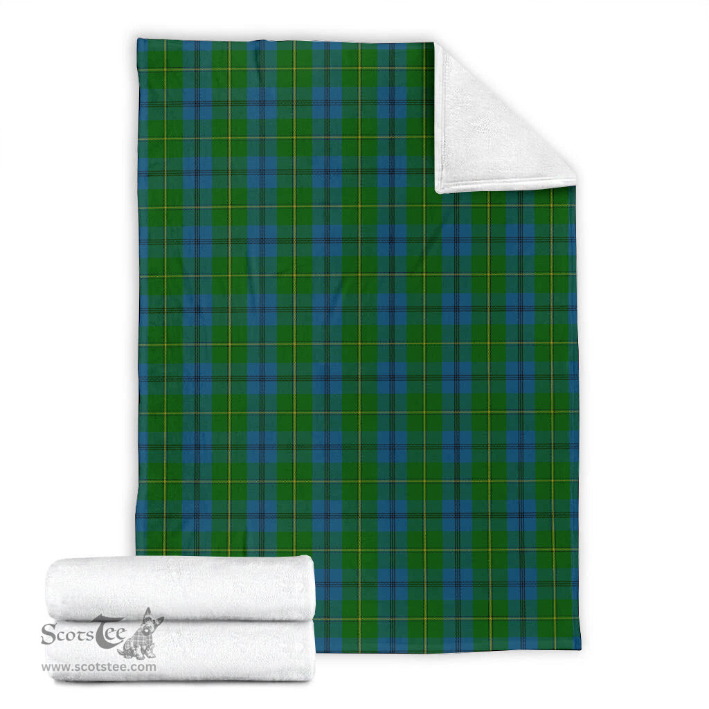 Scottish Johnstone-Johnston Clan Tartan Blanket Tartan Plaid Sherpa Blanket Scottish Plaid Tartan Plaid - ScotsTee - scotstee.com