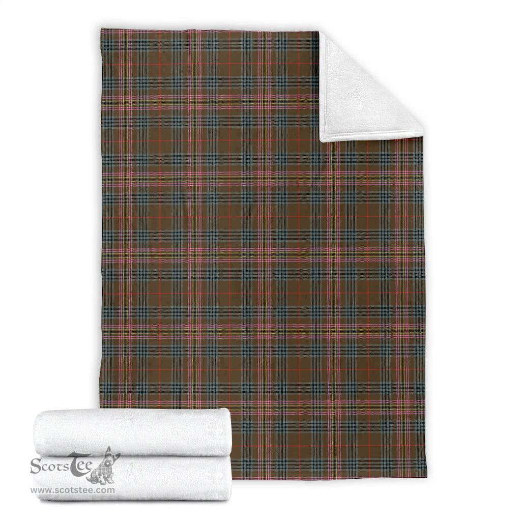 Scottish Kennedy Weathered Clan Tartan Blanket Tartan Plaid Sherpa Blanket Scottish Plaid Tartan Plaid - ScotsTee - scotstee.com
