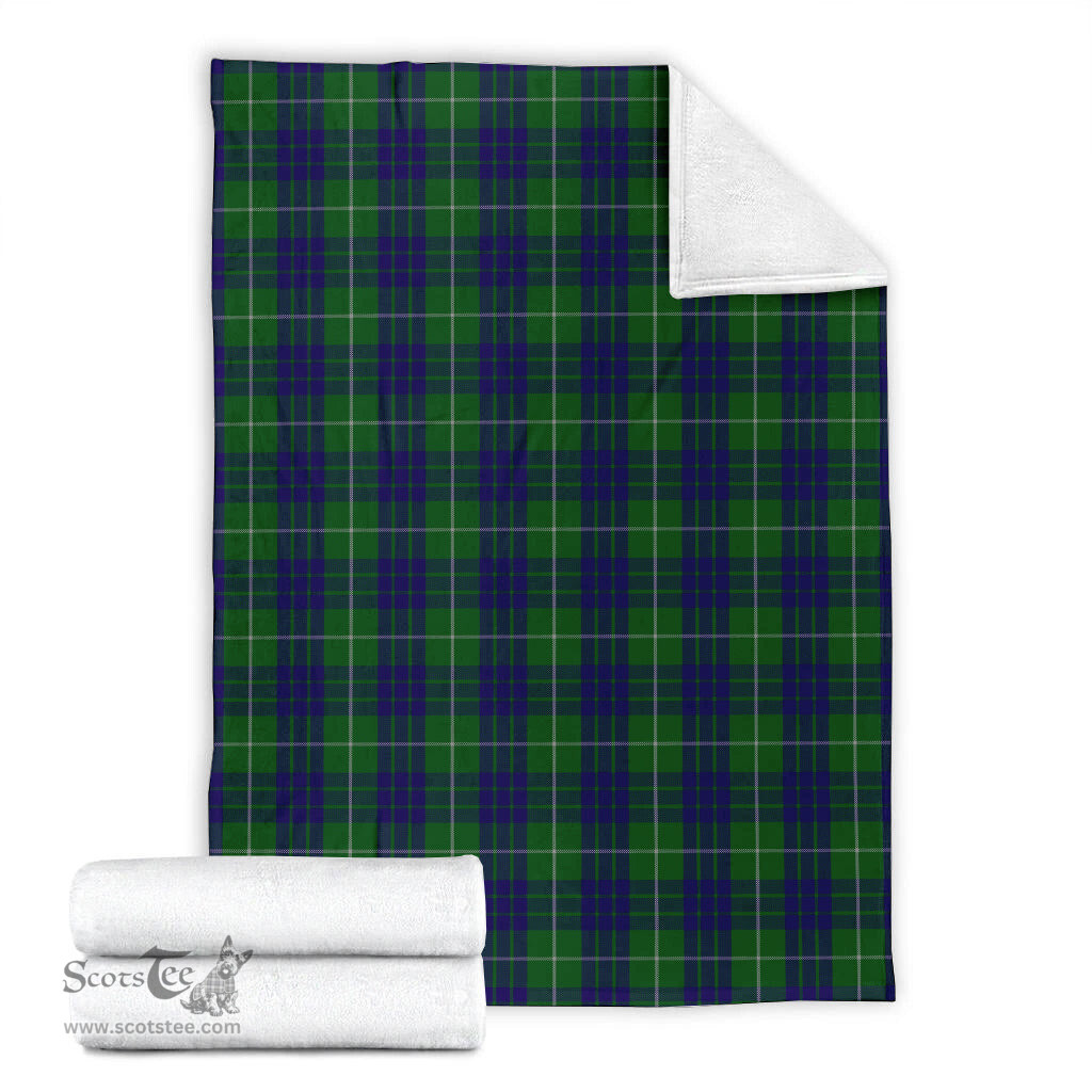 Scottish Hamilton Green Hunting Clan Tartan Blanket Tartan Plaid Sherpa Blanket Scottish Plaid Tartan Plaid - ScotsTee - scotstee.com