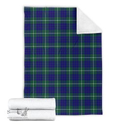 Scottish Hamilton Hunting Modern Clan Tartan Blanket Tartan Plaid Sherpa Blanket Scottish Plaid Tartan Plaid - ScotsTee - scotstee.com