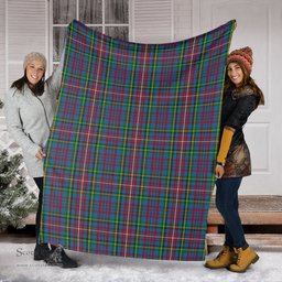 Scottish Hyndman Clan Tartan Blanket Tartan Plaid Sherpa Blanket Scottish Plaid Tartan Plaid - ScotsTee - scotstee.com