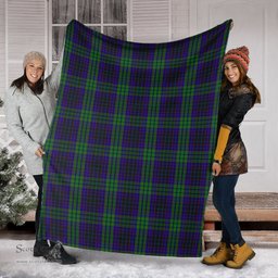 Scottish Lumsden Green Clan Tartan Blanket Tartan Plaid Sherpa Blanket Scottish Plaid Tartan Plaid - ScotsTee - scotstee.com