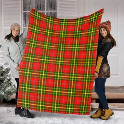 Scottish Leask Modern Clan Tartan Blanket Tartan Plaid Sherpa Blanket Scottish Plaid Tartan Plaid - ScotsTee - scotstee.com