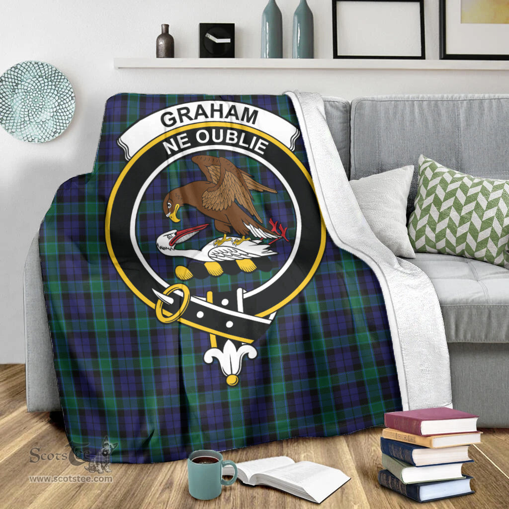 Scottish Graham of Menteith Clan Tartan Blanket with Family Crest Tartan Plaid Sherpa Blanket Scottish Plaid Tartan Plaid - ScotsTee - scotstee.com