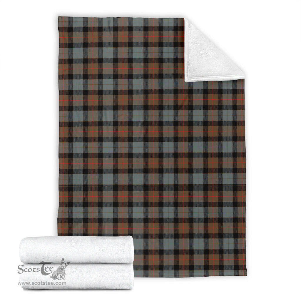 Scottish Gunn Weathered Clan Tartan Blanket Tartan Plaid Sherpa Blanket Scottish Plaid Tartan Plaid - ScotsTee - scotstee.com