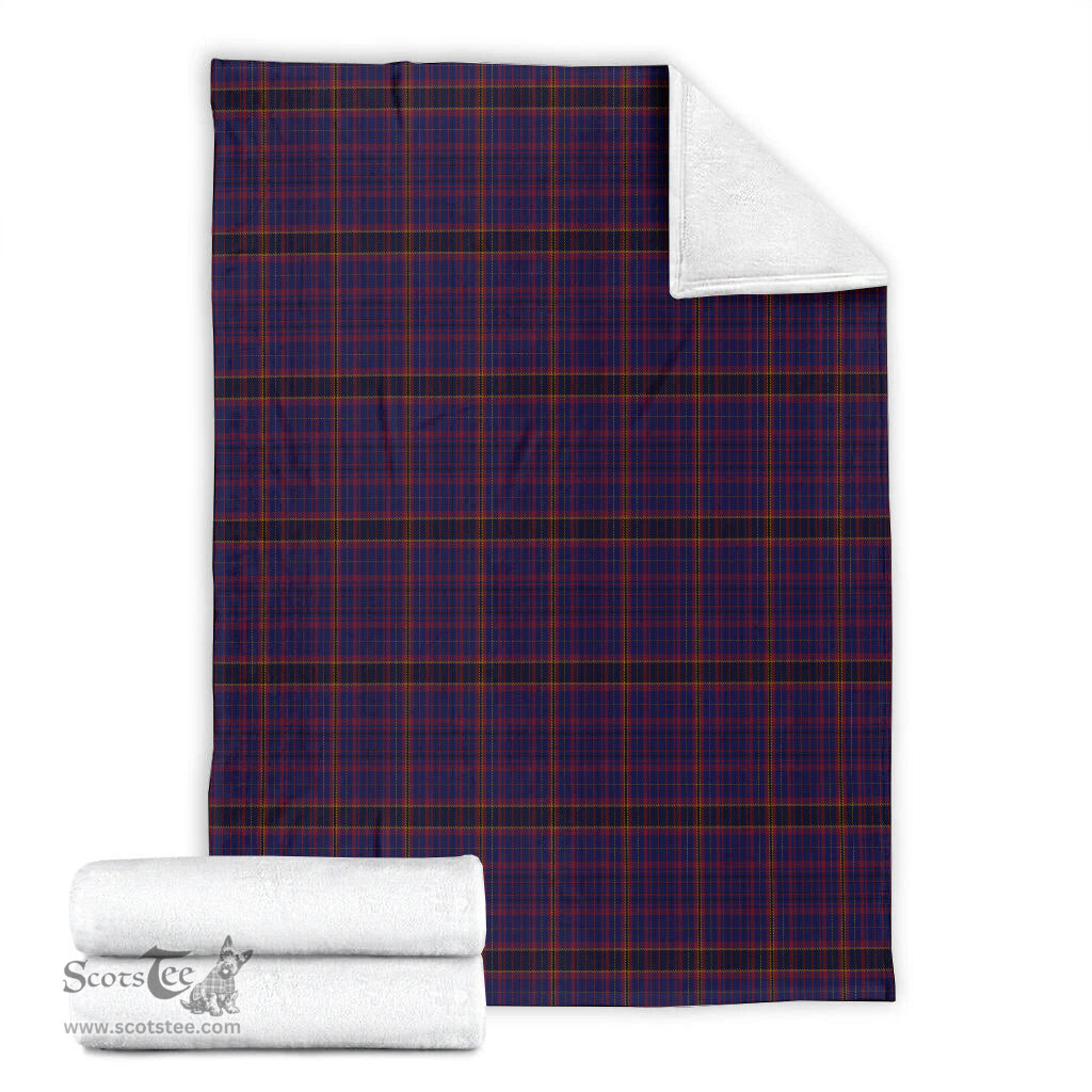 Scottish James of Wales Clan Tartan Blanket Tartan Plaid Sherpa Blanket Scottish Plaid Tartan Plaid - ScotsTee - scotstee.com