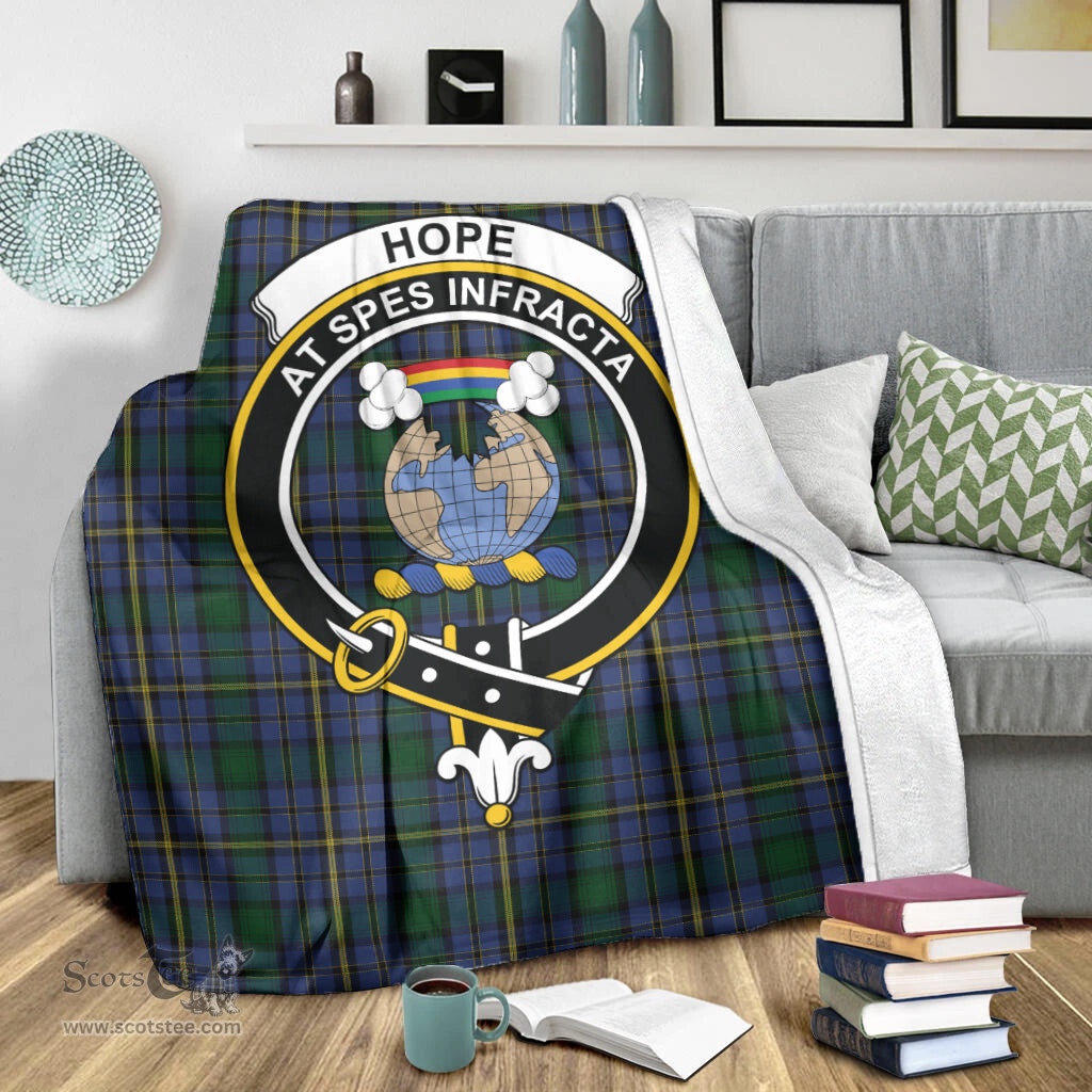 Scottish Hope Clan Originaux Clan Tartan Blanket with Family Crest Tartan Plaid Sherpa Blanket Scottish Plaid Tartan Plaid - ScotsTee - scotstee.com