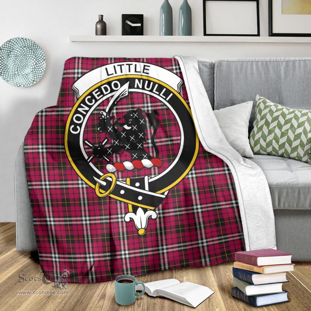 Scottish Little Clan Tartan Blanket with Family Crest Tartan Plaid Sherpa Blanket Scottish Plaid Tartan Plaid - ScotsTee - scotstee.com