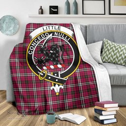Scottish Little Clan Tartan Blanket with Family Crest Tartan Plaid Sherpa Blanket Scottish Plaid Tartan Plaid - ScotsTee - scotstee.com