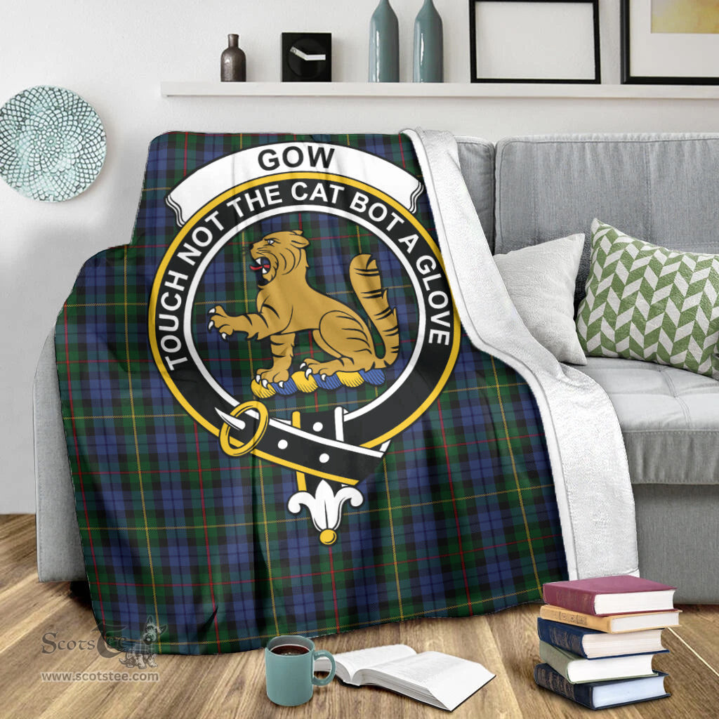 Scottish Gow Hunting Clan Tartan Blanket with Family Crest Tartan Plaid Sherpa Blanket Scottish Plaid Tartan Plaid - ScotsTee - scotstee.com