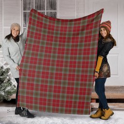 Scottish Lindsay Weathered Clan Tartan Blanket Tartan Plaid Sherpa Blanket Scottish Plaid Tartan Plaid - ScotsTee - scotstee.com