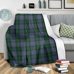 Scottish Hughes Clan Tartan Blanket Tartan Plaid Sherpa Blanket Scottish Plaid Tartan Plaid - ScotsTee - scotstee.com