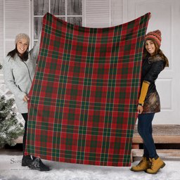 Scottish Hunter USA Clan Tartan Blanket Tartan Plaid Sherpa Blanket Scottish Plaid Tartan Plaid - ScotsTee - scotstee.com