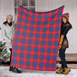 Scottish Galloway Red Clan Tartan Blanket Tartan Plaid Sherpa Blanket Scottish Plaid Tartan Plaid - ScotsTee - scotstee.com