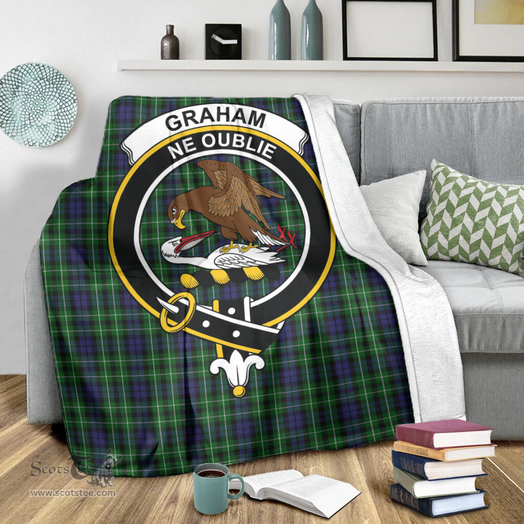 Scottish Graham of Montrose Clan Tartan Blanket with Family Crest Tartan Plaid Sherpa Blanket Scottish Plaid Tartan Plaid - ScotsTee - scotstee.com