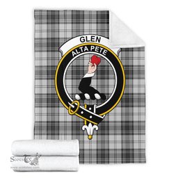 Scottish Glen Clan Tartan Blanket with Family Crest Tartan Plaid Sherpa Blanket Scottish Plaid Tartan Plaid - ScotsTee - scotstee.com