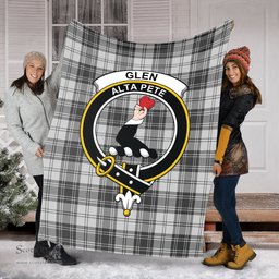 Scottish Glen Clan Tartan Blanket with Family Crest Tartan Plaid Sherpa Blanket Scottish Plaid Tartan Plaid - ScotsTee - scotstee.com