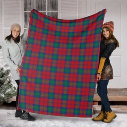 Scottish Lindsay Modern Clan Tartan Blanket Tartan Plaid Sherpa Blanket Scottish Plaid Tartan Plaid - ScotsTee - scotstee.com