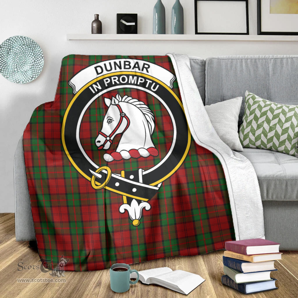 Scottish Dunbar Clan Tartan Blanket with Family Crest Tartan Plaid Sherpa Blanket Scottish Plaid Tartan Plaid - ScotsTee - scotstee.com