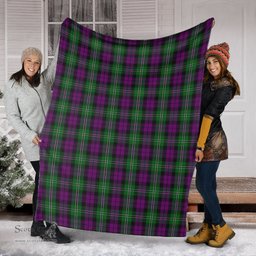 Scottish Wilson Clan Tartan Blanket Tartan Plaid Sherpa Blanket Scottish Plaid Tartan Plaid - ScotsTee - scotstee.com