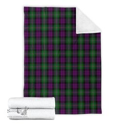 Scottish Wilson Clan Tartan Blanket Tartan Plaid Sherpa Blanket Scottish Plaid Tartan Plaid - ScotsTee - scotstee.com
