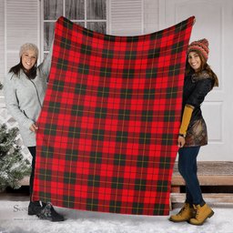 Scottish Wallace Weathered Clan Tartan Blanket Tartan Plaid Sherpa Blanket Scottish Plaid Tartan Plaid - ScotsTee - scotstee.com