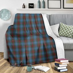 Scottish Stewart Royal Blue Clan Tartan Blanket Tartan Plaid Sherpa Blanket Scottish Plaid Tartan Plaid - ScotsTee - scotstee.com