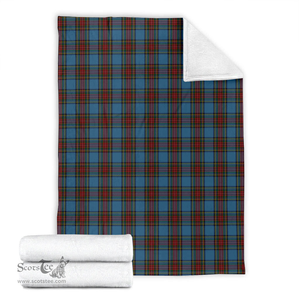 Scottish Stewart Royal Blue Clan Tartan Blanket Tartan Plaid Sherpa Blanket Scottish Plaid Tartan Plaid - ScotsTee - scotstee.com