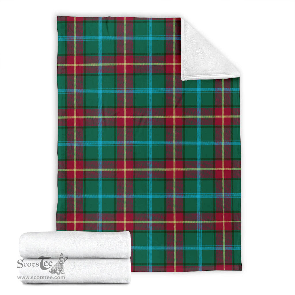 Scottish Manitoba Province Canada Clan Tartan Blanket Tartan Plaid Sherpa Blanket Scottish Plaid Tartan Plaid - ScotsTee - scotstee.com
