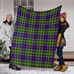Scottish Whitefoord modern Clan Tartan Blanket Tartan Plaid Sherpa Blanket Scottish Plaid Tartan Plaid - ScotsTee - scotstee.com