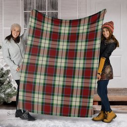 Scottish Rose White Dress Clan Tartan Blanket Tartan Plaid Sherpa Blanket Scottish Plaid Tartan Plaid - ScotsTee - scotstee.com