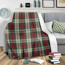 Scottish Rose White Dress Clan Tartan Blanket Tartan Plaid Sherpa Blanket Scottish Plaid Tartan Plaid - ScotsTee - scotstee.com