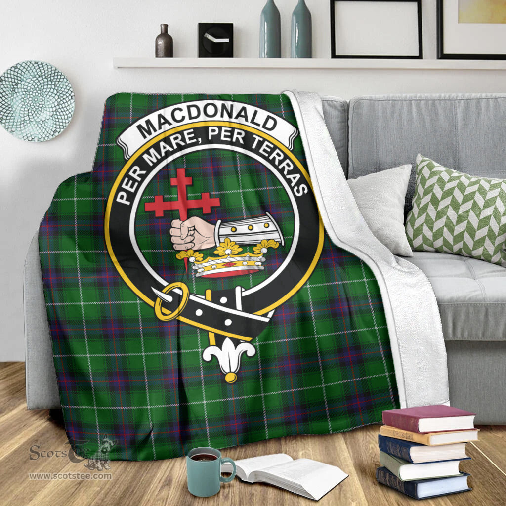 Scottish MacDonald of The Isles Clan Tartan Blanket with Family Crest Tartan Plaid Sherpa Blanket Scottish Plaid Tartan Plaid - ScotsTee - scotstee.com