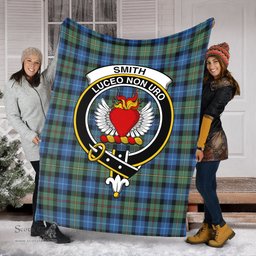 Scottish Smith Ancient Clan Tartan Blanket with Family Crest Tartan Plaid Sherpa Blanket Scottish Plaid Tartan Plaid - ScotsTee - scotstee.com