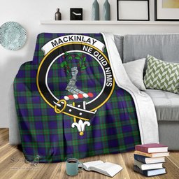 Scottish MacKinlay Modern Clan Tartan Blanket with Family Crest Tartan Plaid Sherpa Blanket Scottish Plaid Tartan Plaid - ScotsTee - scotstee.com