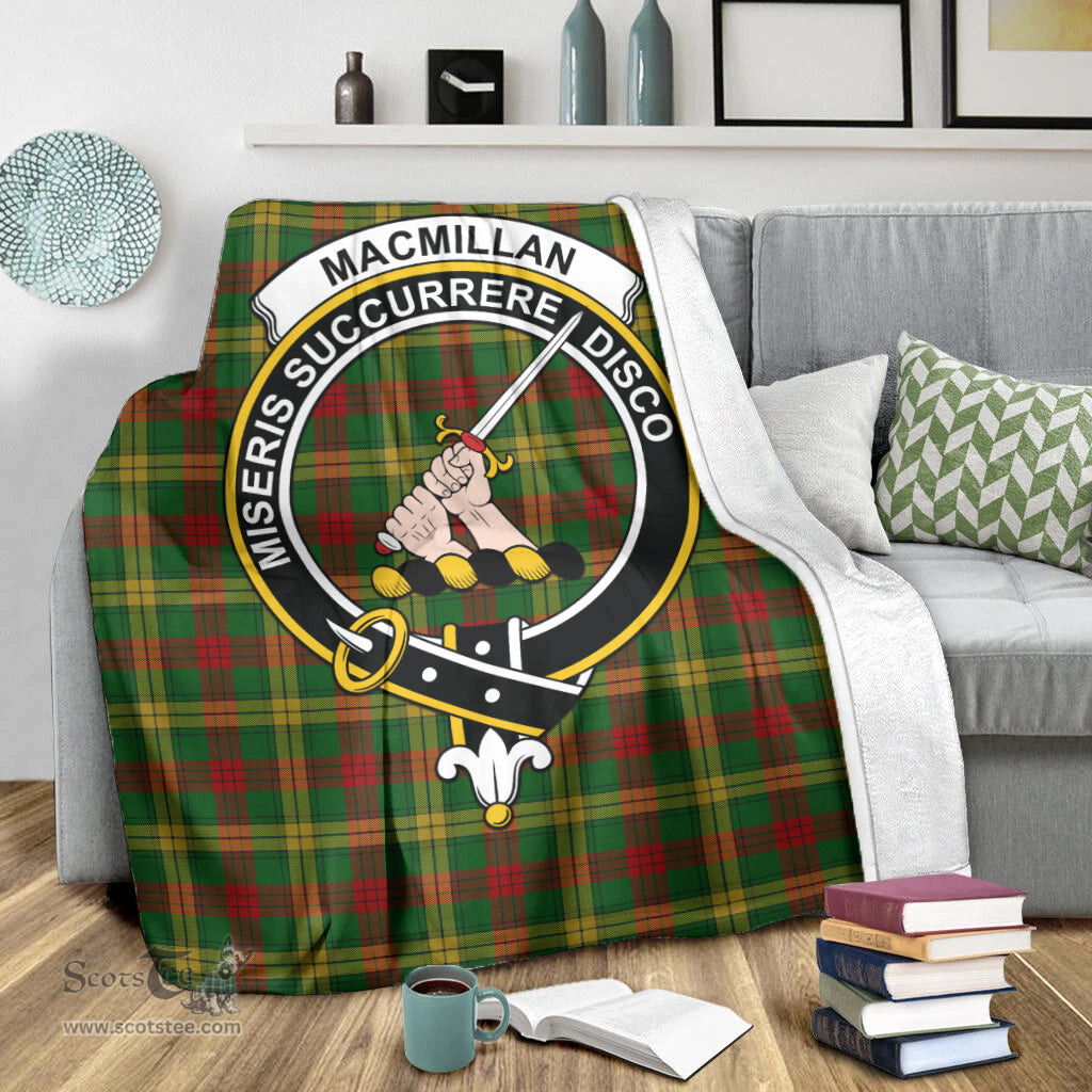 Scottish MacMillan Society of Glasgow Clan Tartan Blanket with Family Crest Tartan Plaid Sherpa Blanket Scottish Plaid Tartan Plaid - ScotsTee - scotstee.com