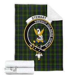 Scottish Stewart Hunting Clan Tartan Blanket with Family Crest Tartan Plaid Sherpa Blanket Scottish Plaid Tartan Plaid - ScotsTee - scotstee.com