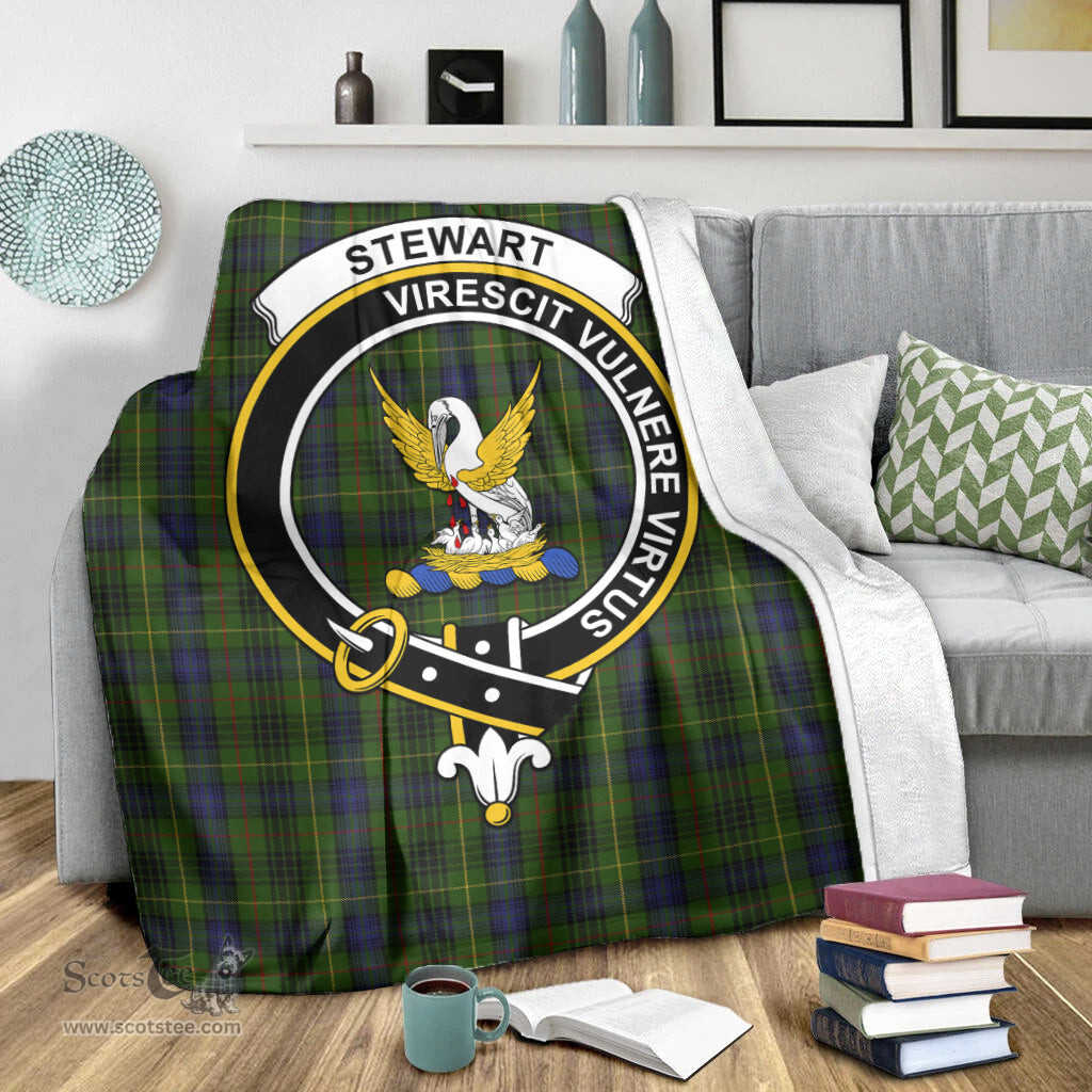 Scottish Stewart Hunting Clan Tartan Blanket with Family Crest Tartan Plaid Sherpa Blanket Scottish Plaid Tartan Plaid - ScotsTee - scotstee.com