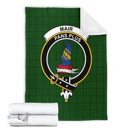 Scottish Mar Tribe Clan Tartan Blanket with Family Crest Tartan Plaid Sherpa Blanket Scottish Plaid Tartan Plaid - ScotsTee - scotstee.com