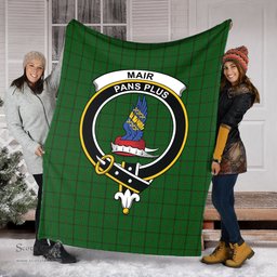 Scottish Mar Tribe Clan Tartan Blanket with Family Crest Tartan Plaid Sherpa Blanket Scottish Plaid Tartan Plaid - ScotsTee - scotstee.com