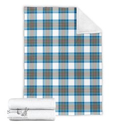 Scottish Stewart Muted Blue Clan Tartan Blanket Tartan Plaid Sherpa Blanket Scottish Plaid Tartan Plaid - ScotsTee - scotstee.com