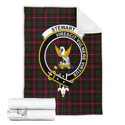 Scottish Stewart of Bute Hunting Clan Tartan Blanket with Family Crest Tartan Plaid Sherpa Blanket Scottish Plaid Tartan Plaid - ScotsTee - scotstee.com