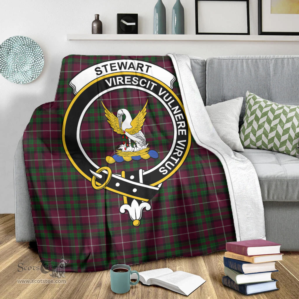 Scottish Stewart of Bute Hunting Clan Tartan Blanket with Family Crest Tartan Plaid Sherpa Blanket Scottish Plaid Tartan Plaid - ScotsTee - scotstee.com