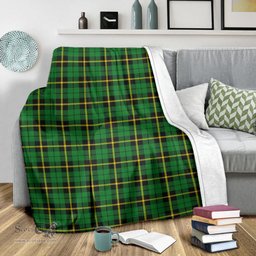 Scottish Wallace Hunting Green Clan Tartan Blanket Tartan Plaid Sherpa Blanket Scottish Plaid Tartan Plaid - ScotsTee - scotstee.com