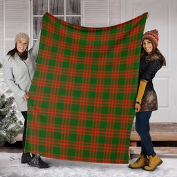 Scottish Menzies Green Modern Clan Tartan Blanket Tartan Plaid Sherpa Blanket Scottish Plaid Tartan Plaid - ScotsTee - scotstee.com