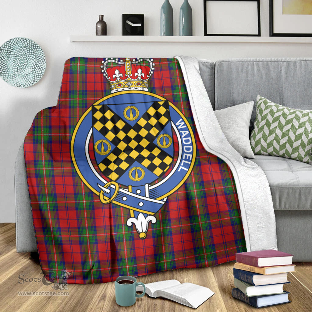 Scottish Waddell (Fife), Greg Clan Tartan Blanket with Family Crest Tartan Plaid Sherpa Blanket Scottish Plaid Tartan Plaid - ScotsTee - scotstee.com