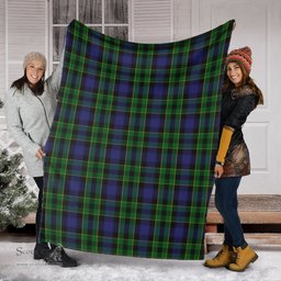 Scottish Mowat Clan Tartan Blanket Tartan Plaid Sherpa Blanket Scottish Plaid Tartan Plaid - ScotsTee - scotstee.com