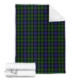 Scottish Mowat Clan Tartan Blanket Tartan Plaid Sherpa Blanket Scottish Plaid Tartan Plaid - ScotsTee - scotstee.com